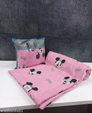 Single cotton comforter set, cozy warm super fine glace cotton design for teens single bed (60x90), attractive designing, 1400 grams, made in India