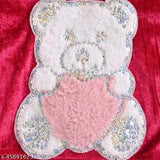 Red velvet winter outfit for baby girls: teddy bear hoodie and matching pants (India)