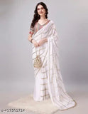 Georgette sequined saree, Indian partywear in free size (5.3m), embellished art silk blouse