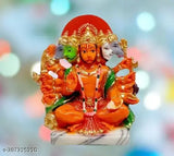Hanuman Ji Resin Statue, 6-inch Panchmukhi Bala Idol for home & office decor, intricately crafted with Indian artisanship