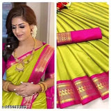 Chandni pattu Kalyani cotton silk saree with Banarasi silk running blouse, ornate zari woven patterns, Indian bridal wear