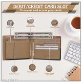 Faux leather triangle wallet for men, colorblock design, 2 compartments, stylish and practical accessory