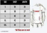 Trendy white micro polyester round neck t-shirt with printed pattern, short sleeves, lightweight & breathable, available in sizes S-XXL