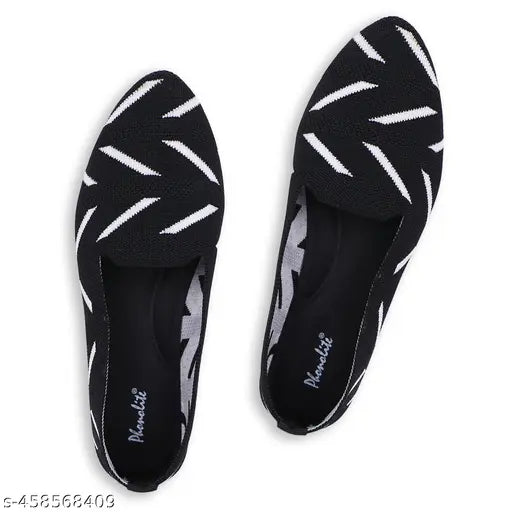 PU women's printed bellies flats for party wear - comfortable and stylish sandals from India