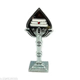 Indian handcrafted Om Vel with stand, decorative car dashboard accessory, Murugan Vel symbol