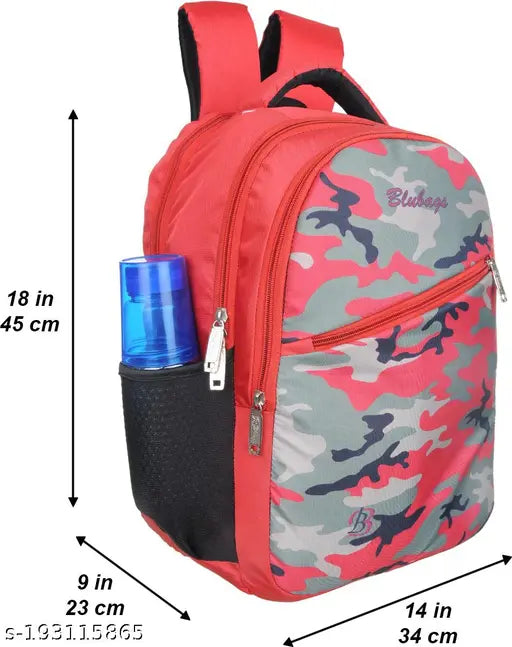 Multicolor digital printed polyester laptop backpack, perfect for casual school or college use