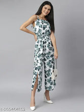 Sleeveless printed net polyester jumpsuit by StyleStone, size S or XXL. Women's fashion with slit pants, made in India