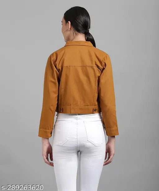 Cemal color denim women's jacket, long sleeves, suitable for casual or formal occasions