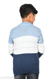 Colorblocked wool kids sweater for 8-12 years, by SHIVAYE TRADERS from India