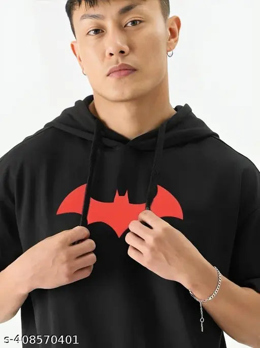 Oversized men's cotton blend t-shirt, printed with high-quality DTF printing, round neck, soft, breathable biowashed fabric, gender neutral, made in India