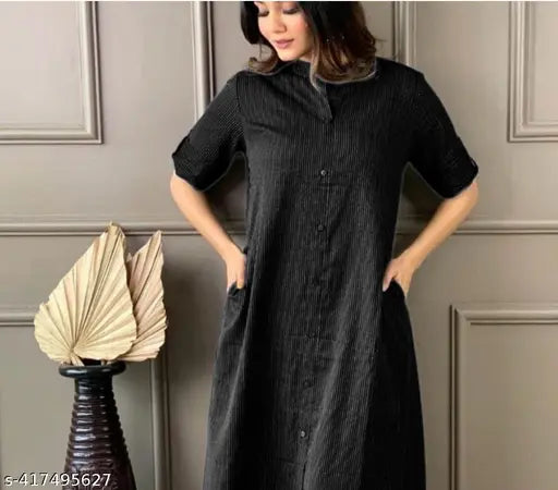 Women's Katha cotton co-ord set, solid net Indian kurta with palazzos and three-quarter sleeves