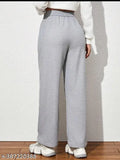 Cotton dori grey plain trousers, solid pattern, size 28-36, India origin