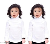 Modern classy girls sweaters, wool striped long sleeve, white pack of 2 for infant to teen sizes (0-15 years), India origin