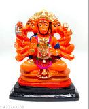Panch mukhi Hanuman Ji Ki Murti, Indian religious idol in blessing posture with gada, for temple or home decor