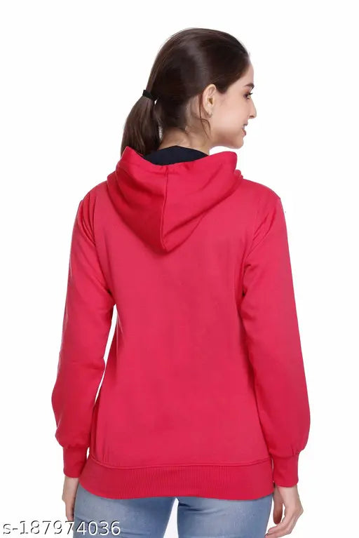 Fleece sweatshirt, solid color long sleeve, sizes S-XXL, made in India