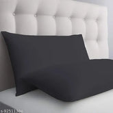 Luxurious cotton striped queen pillow cover set, 2pcs – razzai sateen, color-fade resistant for all-seasons