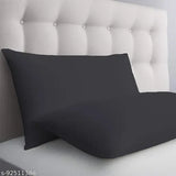 Luxurious cotton striped queen pillow cover set, 2pcs – razzai sateen, color-fade resistant for all-seasons