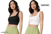 Cotton sleeveless solid combo women's tops, size S-XL, ideal for party wear and casual occasions, Indian origin