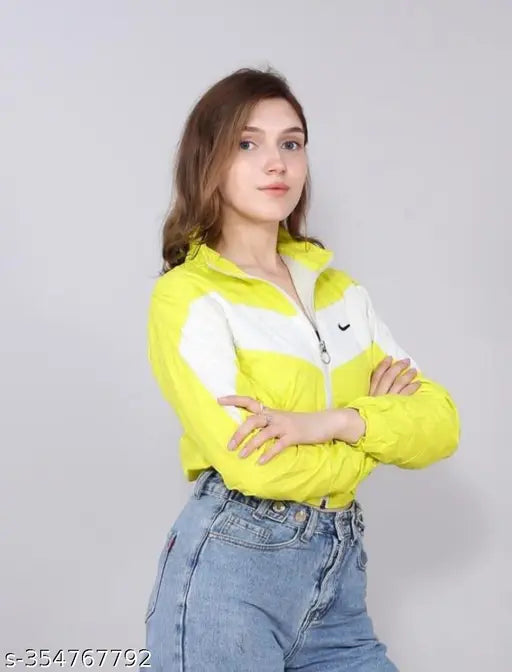 Colorblocked polyester long sleeve top from NS JAKTE, S, bust size 36in, length size 20in, India origin