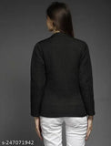 Fleece women's sweatshirt, solid color long-sleeved top in various sizes from S to XL. Made in India