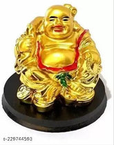 Multicolor Polyresin Feng Shui Lucky Laughing Buddha showpiece, enhancing peace, fortune, and wellbeing (10cm x 10cm x 10cm)