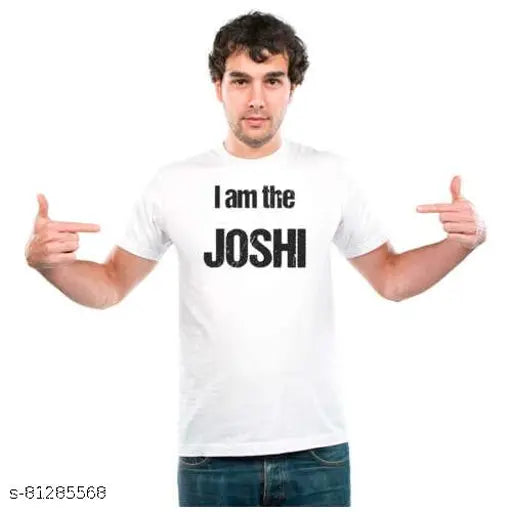 White polyester unisex graphic t-shirt with printed design, soft and comfortable for casual wear