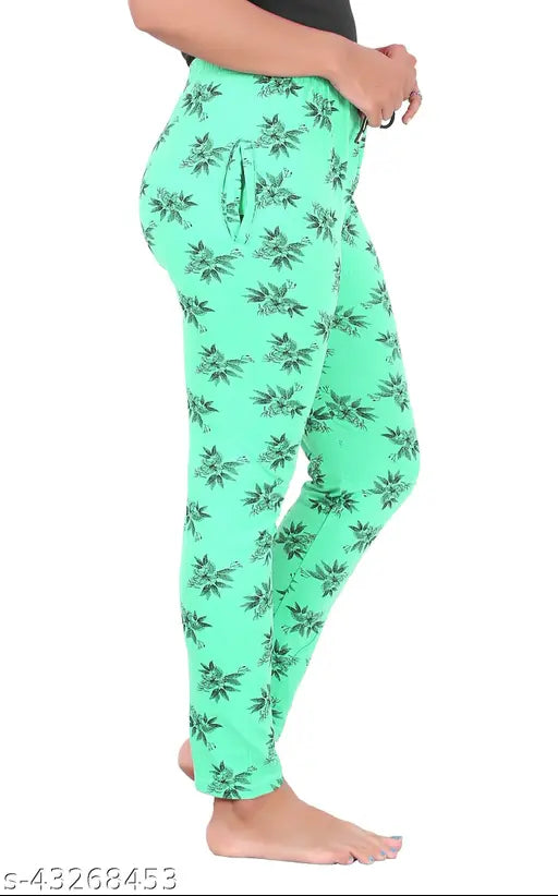 Vimika women's maxi cotton track pant, vibrant patterns, lounge wear, Indian weather friendly