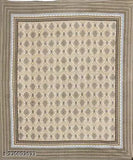 Cotton double bed sheets with ethnic motifs & 2 pillow covers, coarse quality for summer