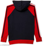 Cotton kids sweatshirts & hoodies in solid colors, ideal for winter wear with side pockets and zip closure. Sizes: 5-6Y, 7-8Y, 9-10Y, 11-12Y, 13-14Y, 15-16Y. Made in India