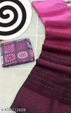 New Design Fancy Georgette Saree Set in Embellished Solid Silk - Indian party wear or wedding saree for women