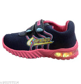 Multicolor mesh and PVC Stoics casual shoes for kids with disco lights, comfortable and versatile design for parties, sports, or everyday wear