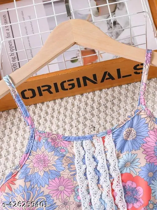 Cute cotton printed net dungarees & jumpsuits for kids (0-7 years), funky design from India