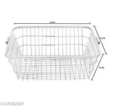 Stainless steel dish drainer rack with tray & cutlery holder for kitchen, measures 22L x 17W x 9H inches, great for large utensils and countertop use