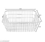 Stainless steel kitchen dish drainer rack with tray & cutlery holder (22L x 17W x 9H inches), accommodates various sizes and depths utensils, ideal for countertop use