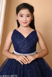 Embellished net sparkle party dress for toddler girls (9-12M, 12-18M, 18-24M, 1-2Y, 2-3Y, 3-4Y, 4-5Y, 5-6Y, 6-7Y), India origin