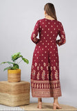 Rayon printed combo kurtis, three-quarter sleeves, Jivika fashionable Indian wear on display