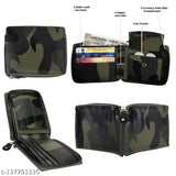 Faux leather round zip wallet, stylish and practical accessory with 2 compartments, handmade in India