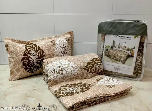 Cotton blend queen comforter set, 100% colorfast for cozy bedding