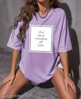 Cotton blend printed off-shoulder tee, trendy oversized baggy design for casual wear, loose fit with short sleeves, XS-XXL sizes