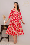 Rayon embroidered anarkali kurti set, S-50 sizes, Indian printed combo