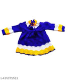Wool self-design net new born baby winter wear clothes set for girls, featuring 4 pieces suitable for spring and autumn seasons. Sizes include 0-3M, 0-6M, 3-6M, 6-9M, 6-12M, and 9-12M with long sleeves. Made in India