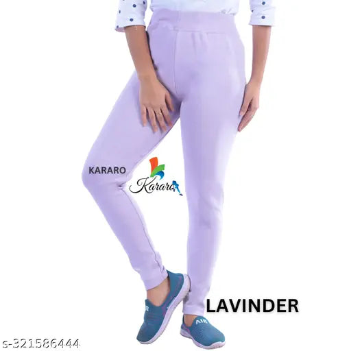Cotton blend jeggings for women, solid net fashion. Medium quality, lightweight, hose-spun recycled cotton lycra rib fabric. Available sizes: 26, 28, 30, 32, 34, Free Size. Made in India