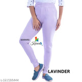 Cotton blend jeggings for women, solid net fashion. Medium quality, lightweight, hose-spun recycled cotton lycra rib fabric. Available sizes: 26, 28, 30, 32, 34, Free Size. Made in India