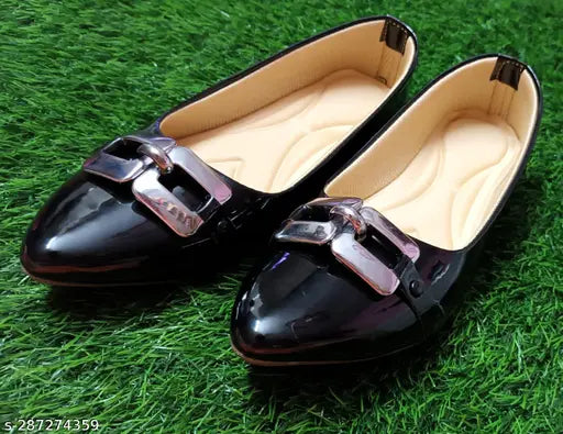 Patent leather belly dance shoes: Ind-3 to Ind-8, casual and formal partywear ballerinas