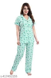 Breathable cotton women's nightdress for comfortable sleep and a restful night - India
