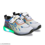 Premium synthetic colorblocked sneaker for kids (2-8 years), ideal for active play, made in India with PVC fastening and velcro detail