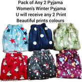 Women's winter fluffy fleece pajama pants - maxi length, warm & cozy sleepwear for chilly nights, free size, made in India