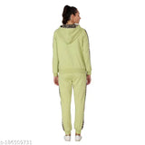 Women's solid fleece track suit, ideal winter lounge wear (Long sleeves, 280gsm), Clothink India