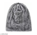 Fashionable wool beanie with fleece lining, 100% acrylic, ideal for winter activities