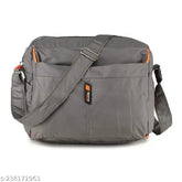 PU sling bag for women, 4 zip compartments, solid net design - GUKA handbag from India